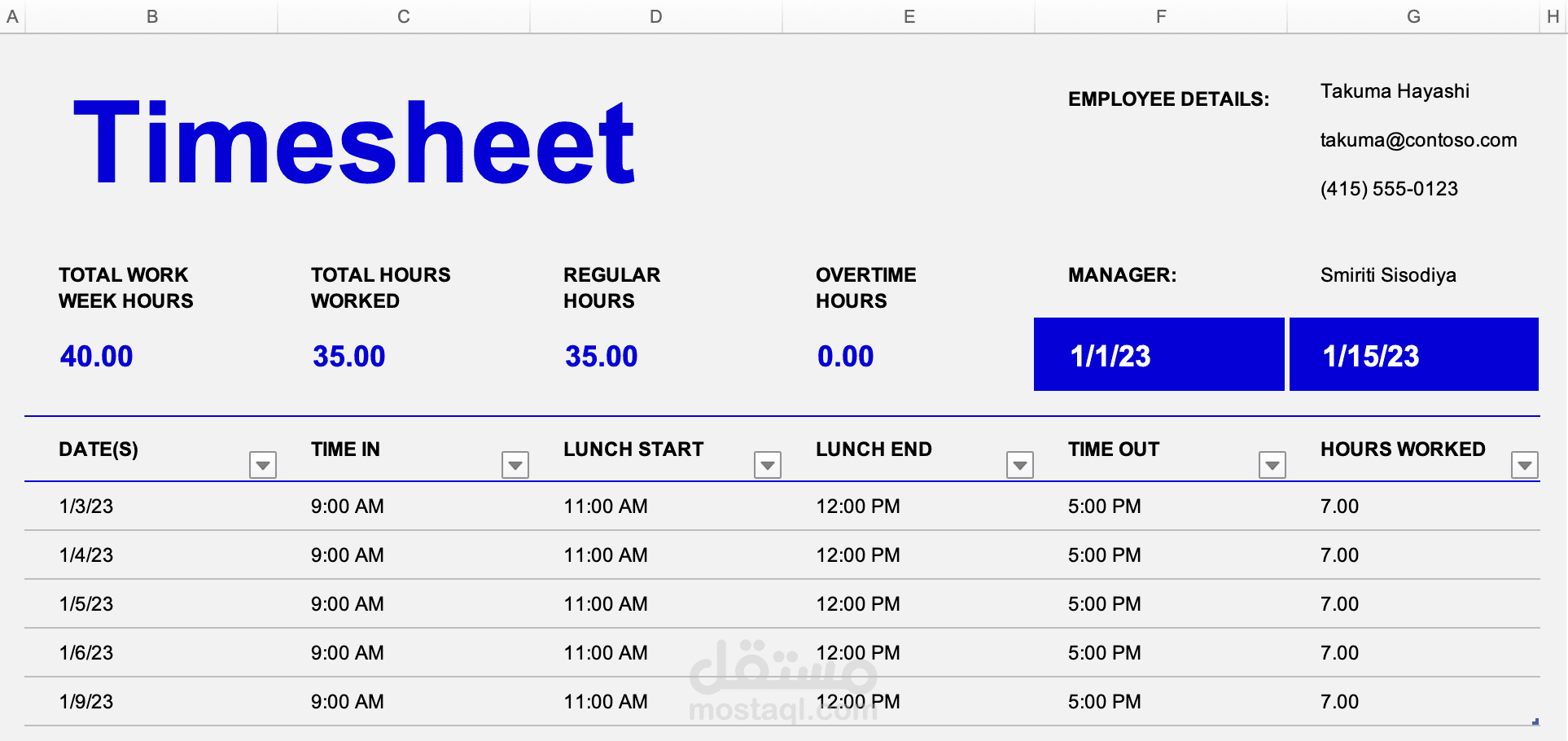 Timesheet