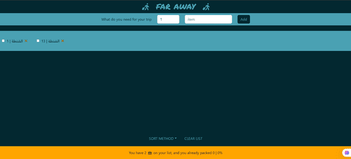 Far Away – تطبيق تنظيم مهام السفر