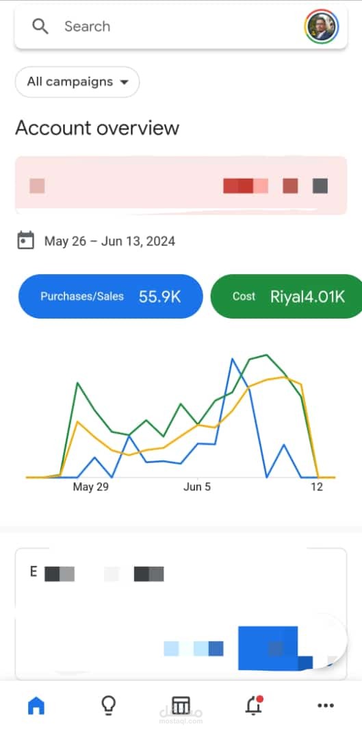 56 ألف ريال من المبيعات خلال 20 يوم، حملة غوغل آدس ناجحة