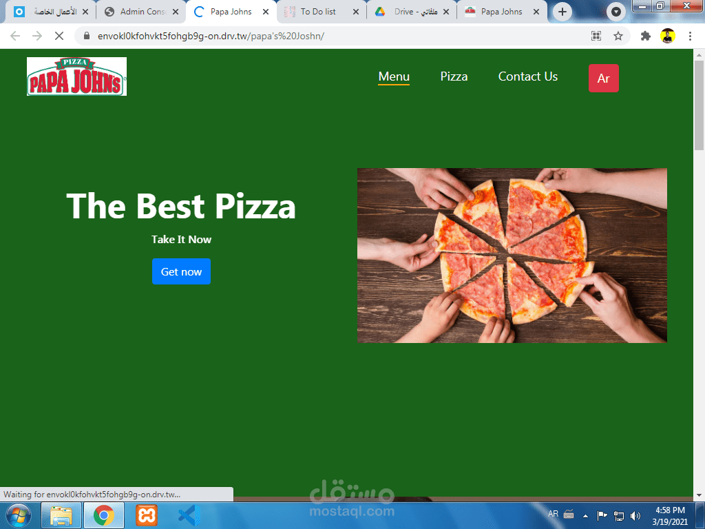 papa johns website