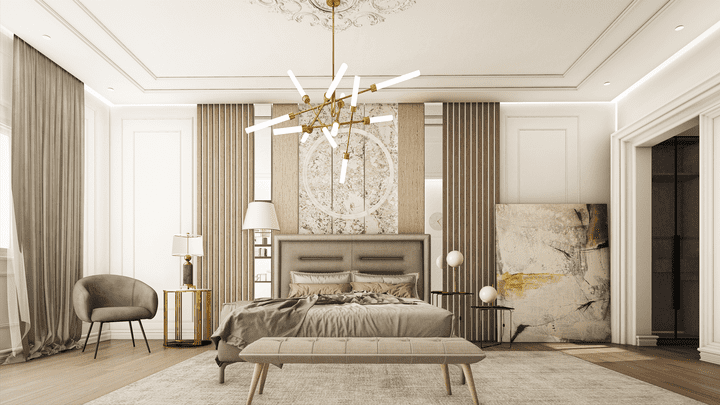 Neoclassical Bedroom