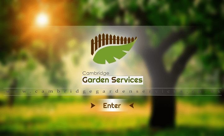 تصميم شعار شركة كامبردج لخدمات الحدائق بانجلترا -Cambridge Garden Services Logo Design