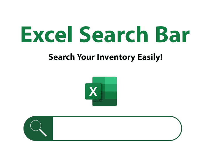 إنشاء شريط بحث في برنامج الإكسيل