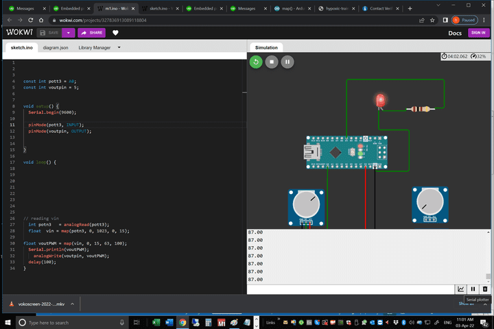 Embedded program Arduino Nano Volt Converter