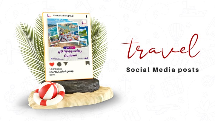 Travel social media posts