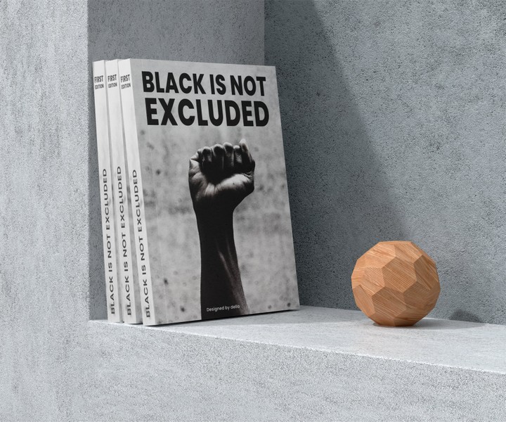 تصميم غلاف الكتاب BLACK IS NOT EXCLUDED