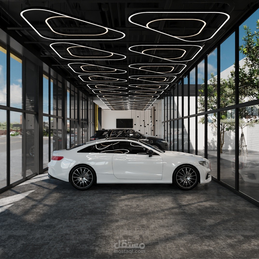 تصميم معرض سيارات