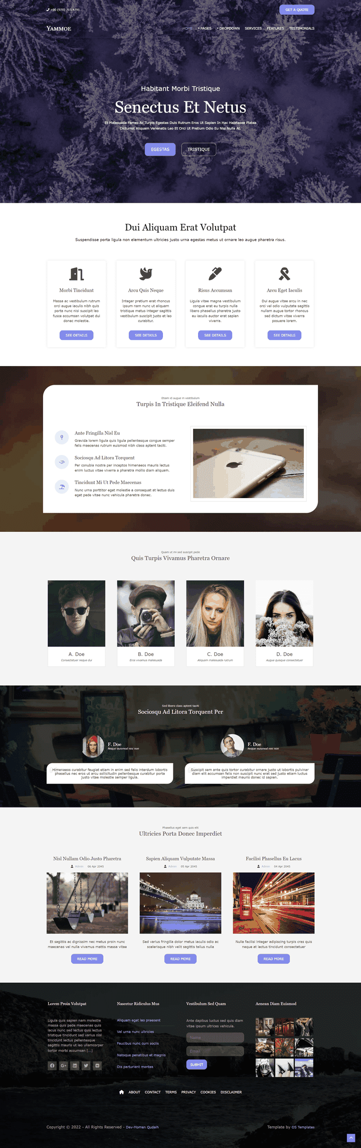 Yammoe Website Template