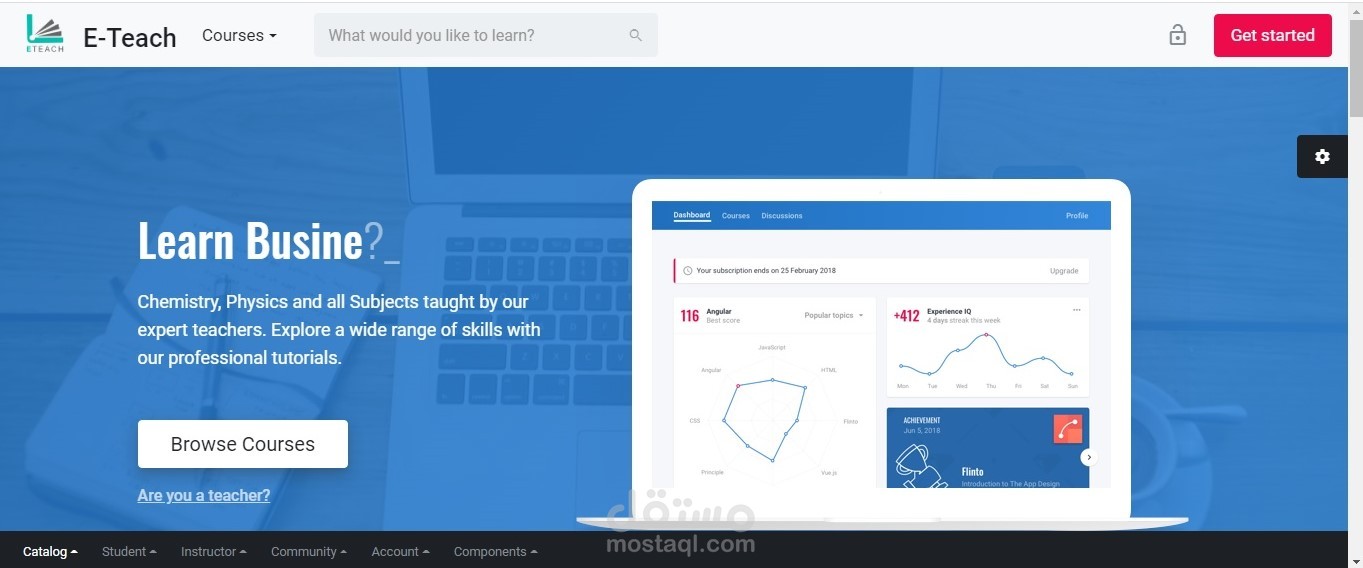 (Back End) ETeach - ELearning Platform | مستقل