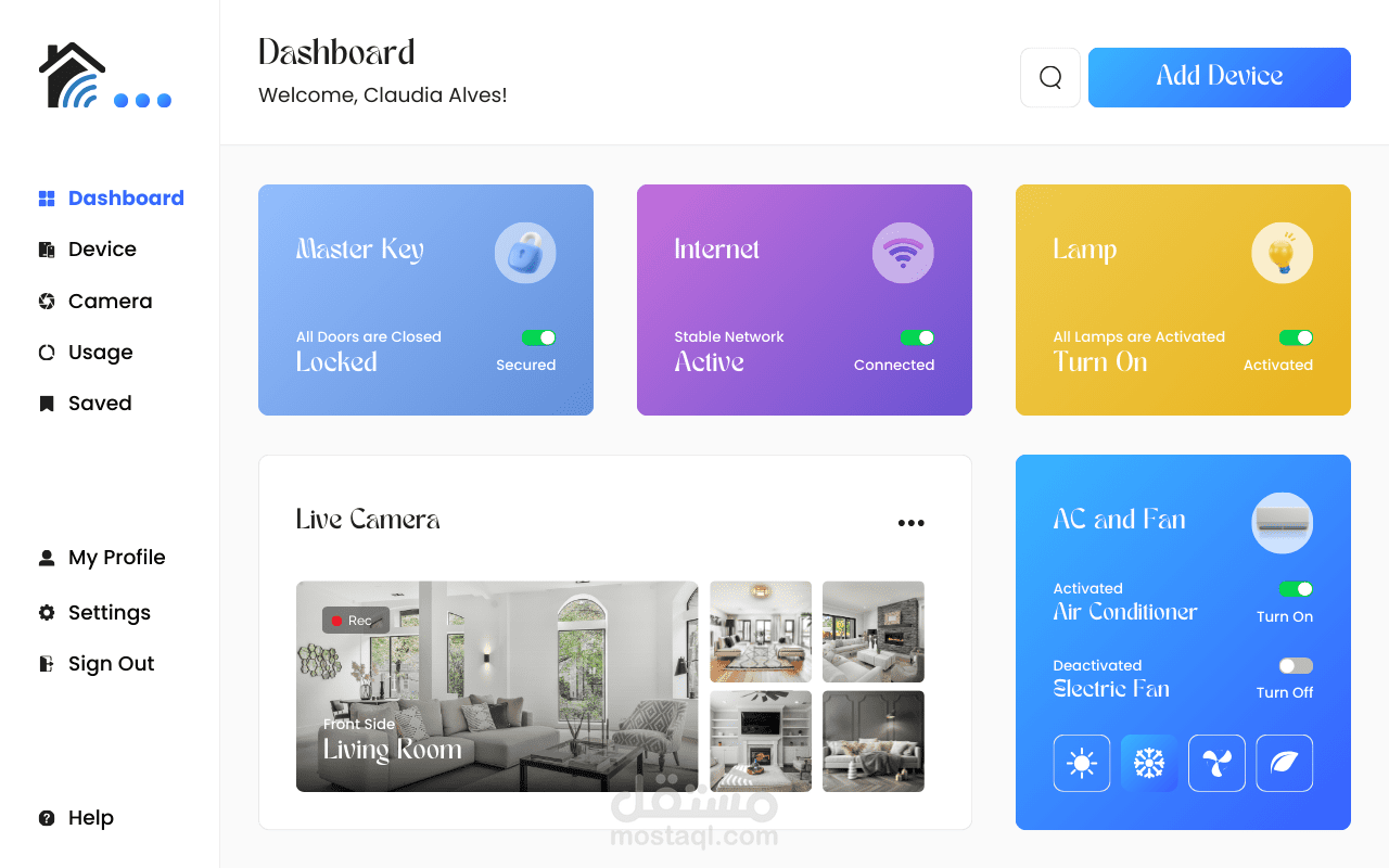 لوحة تحكم (Admin Dashboard) لموقع إدارة موظفين