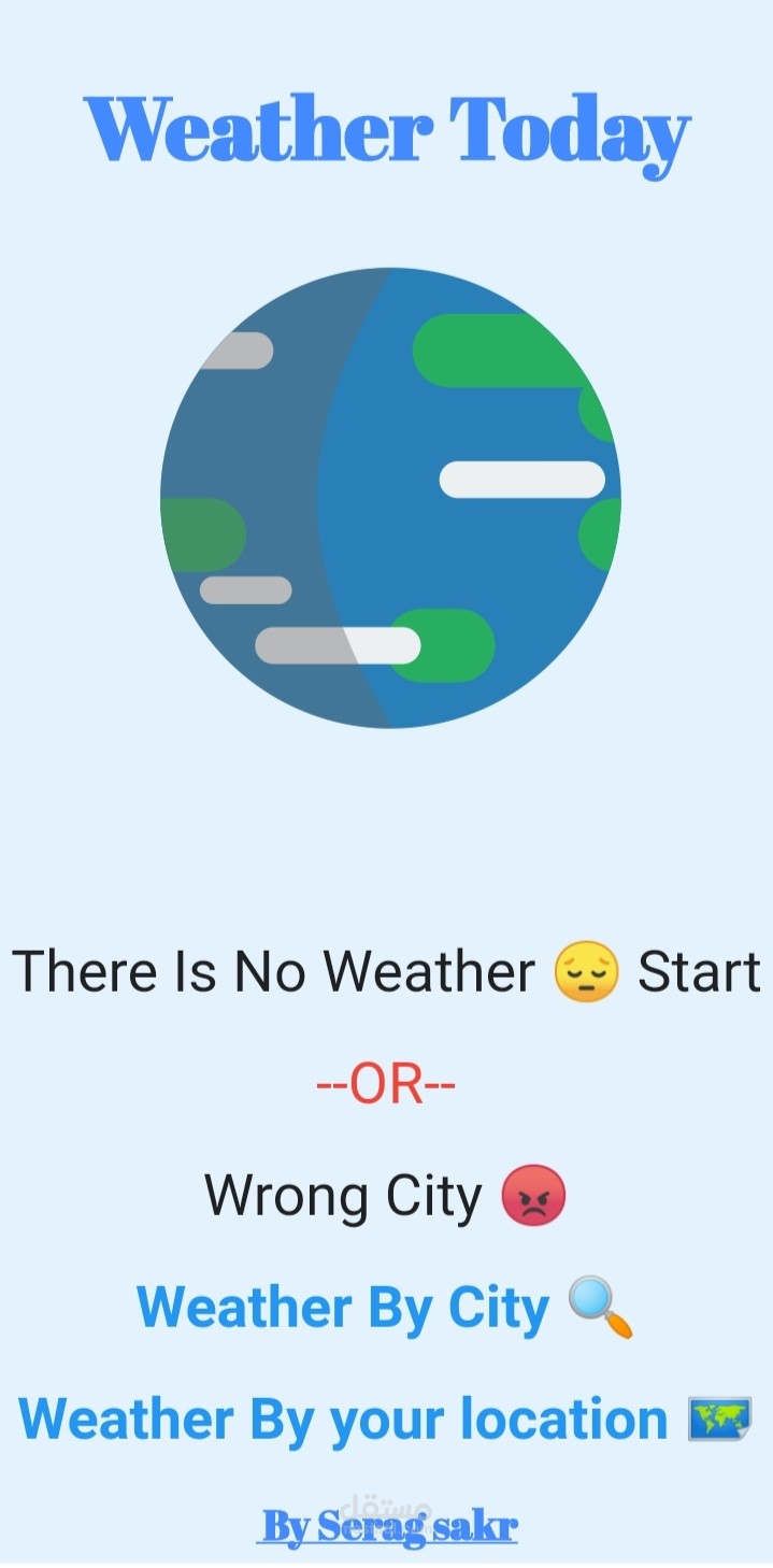 تطبيق weather Today باستخدام flutter