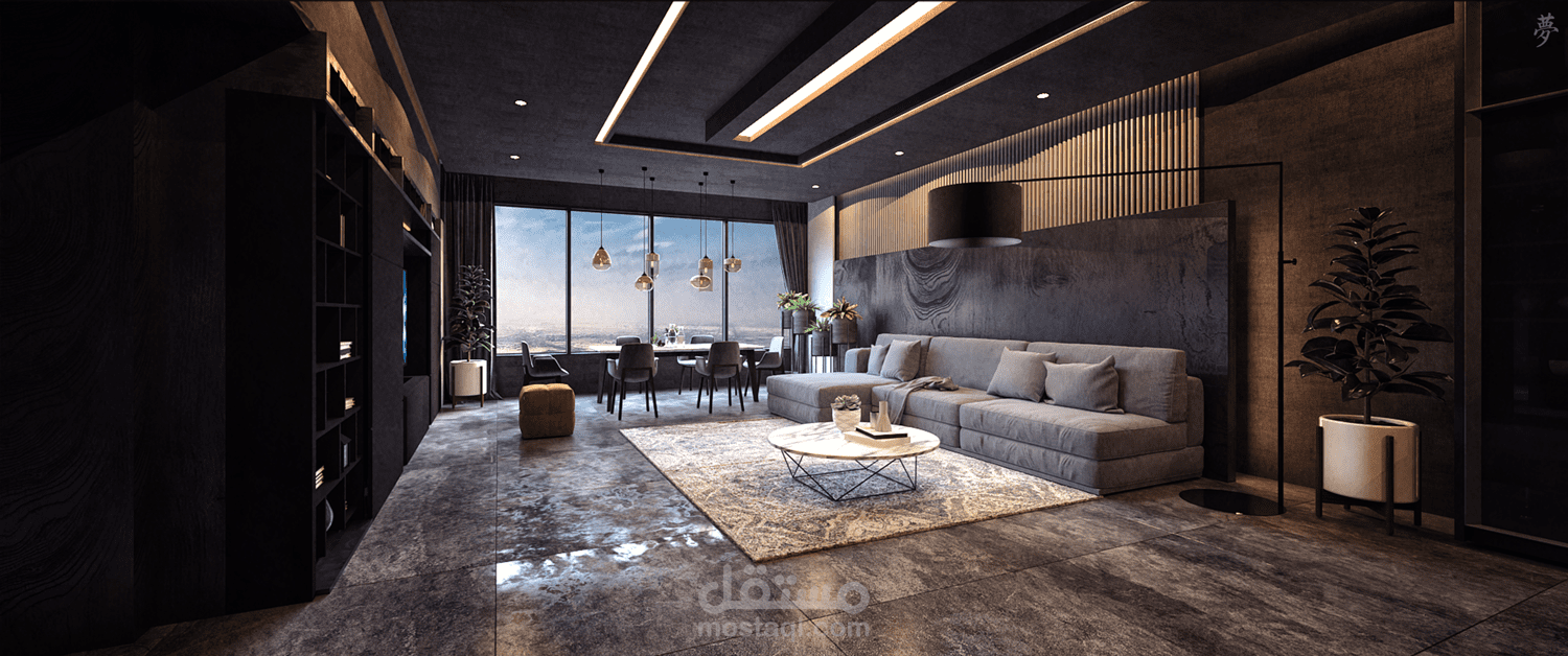 تصميم حديث و عصري ل غرفة استقبال (reception)