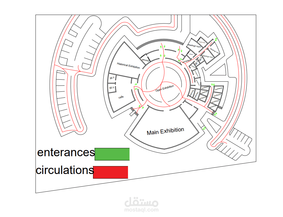 تصميم مشروع لمعرض اثاث