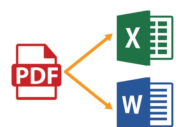 تحويل الملفات من pdf الى ملف excel أو وورد