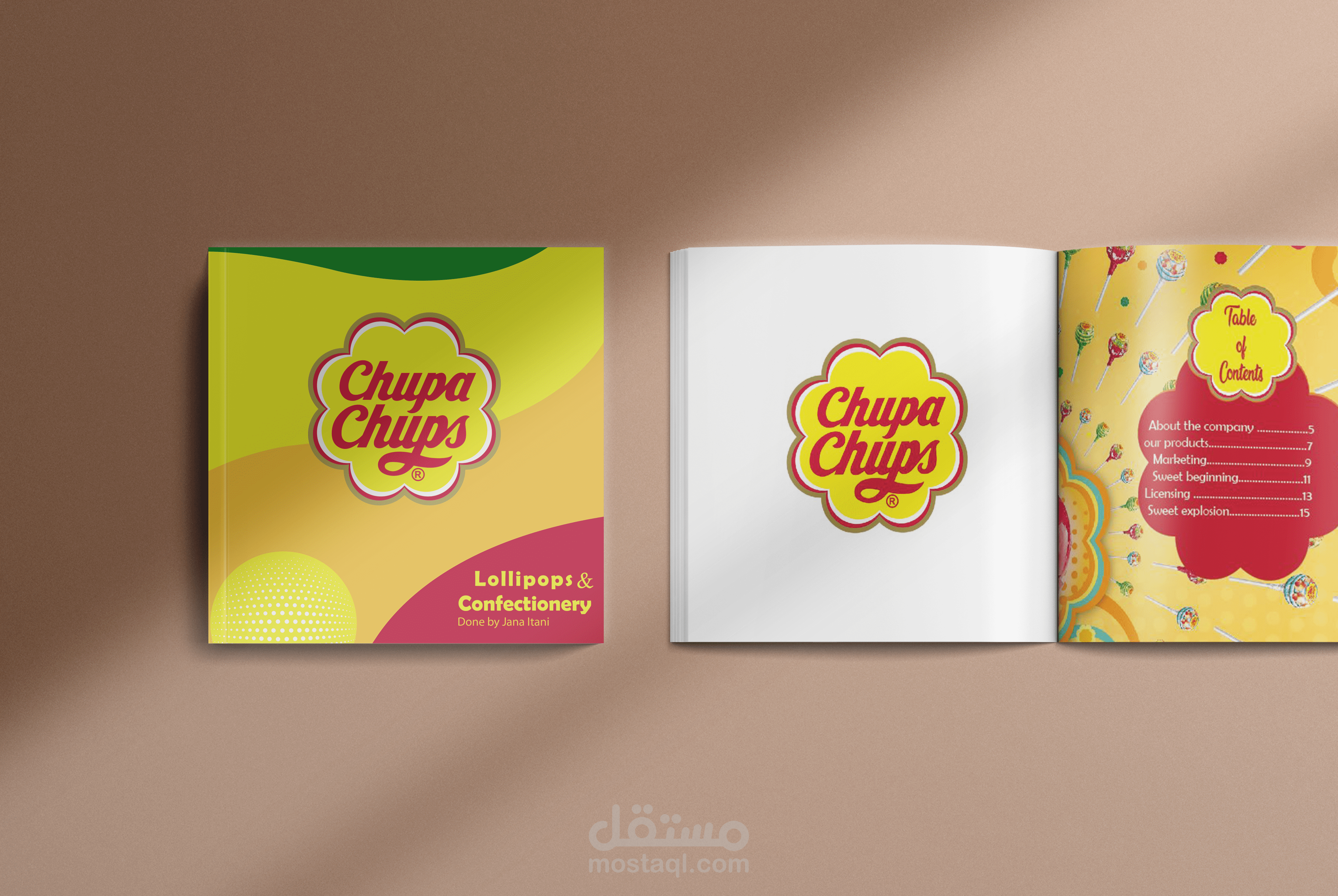 تصميم كتيَب لشركة chupa chups  (chupa chups catalogue)