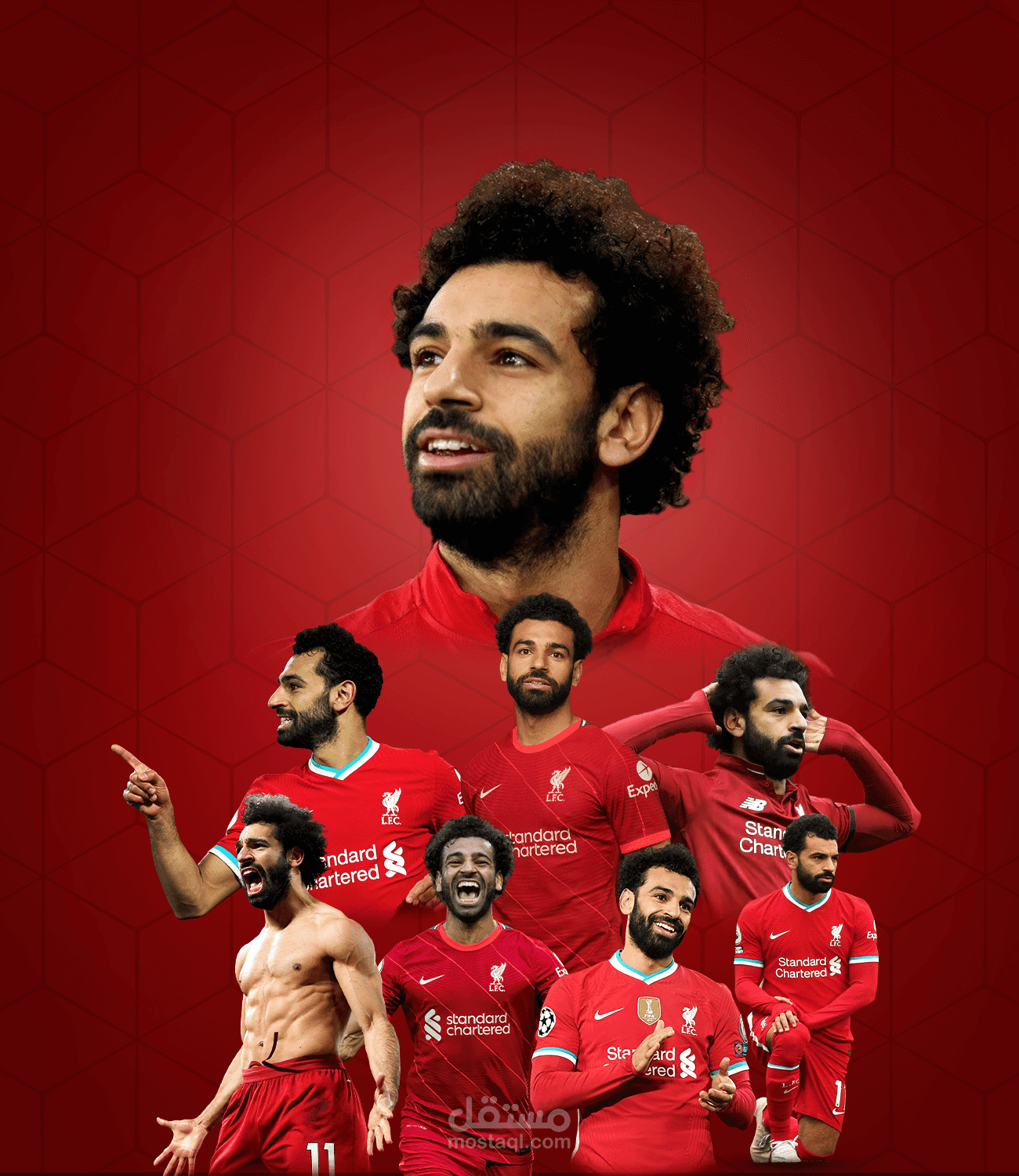 تصميم بوستر و سوشيال ميديا للاعب محمد صلاح