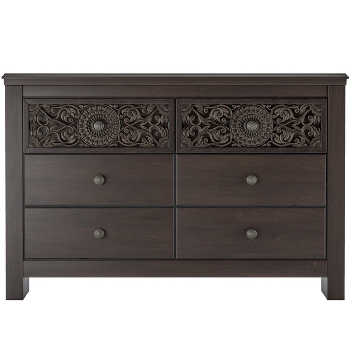 Paxberry 6 Drawer Dresser and Mirror