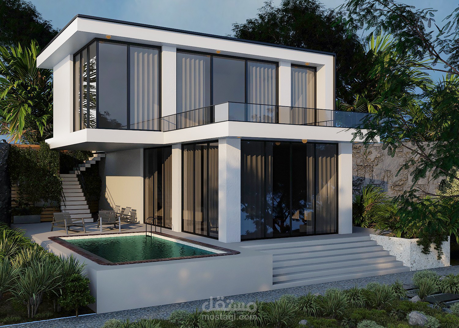 تصميم فيلا خارجي