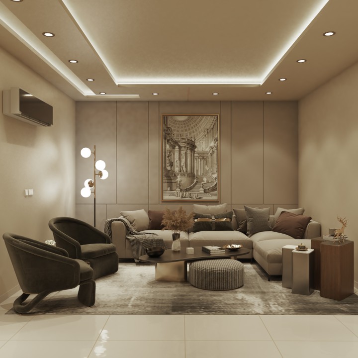 تصميم ديكور داخلي لشقة 200 متر مربع في السعودية