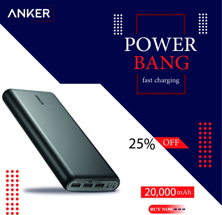 power bank social media design