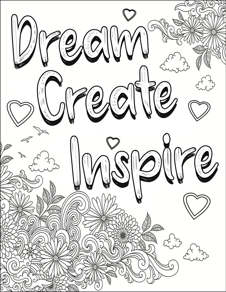 quotes coloring pages