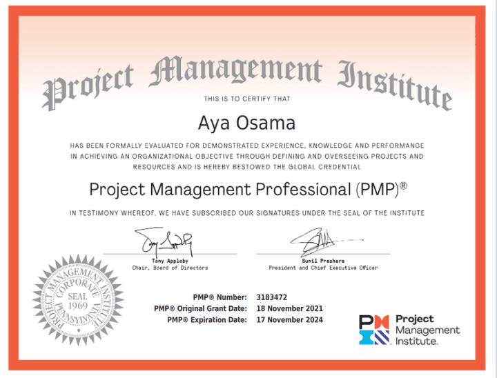 PMP Certificate