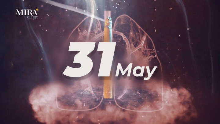 اعلان بمناسبة اليوم العالمي للتوقف عن التدخين 31 مايو