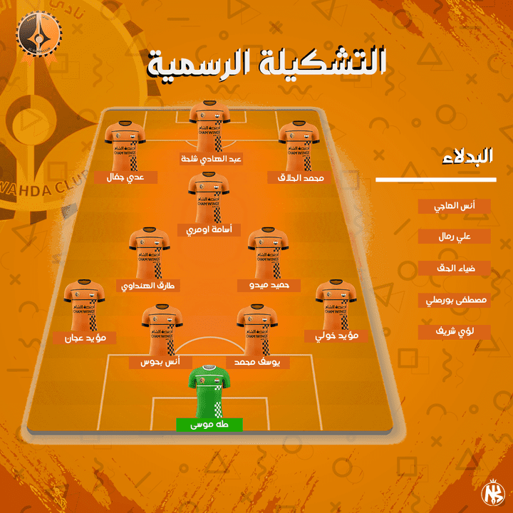 سوشيال ميديا - تشكيلة مباراة