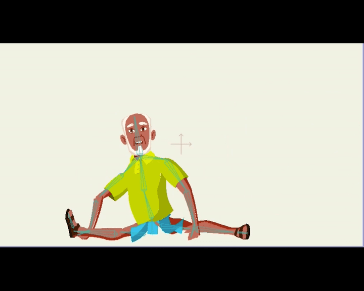 Moho pro | Old Man Dance | Animation | Vector Art