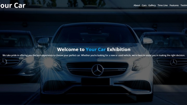 موقع معرض سيارات | Car Showroom Website