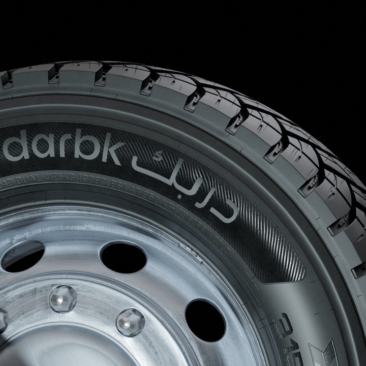 Truck Tire for Darbk Tires Marketing Campaign