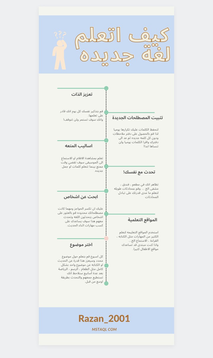 بطاقة تعليمية بسيطه