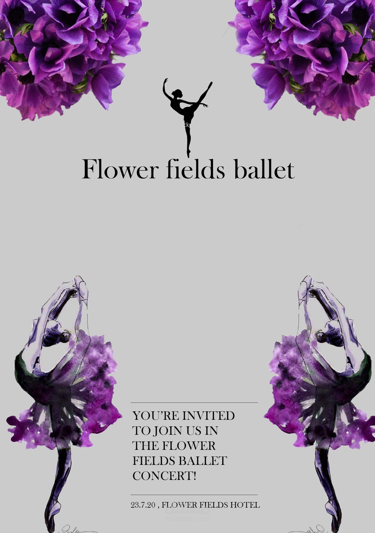 Flower fields flyer design.