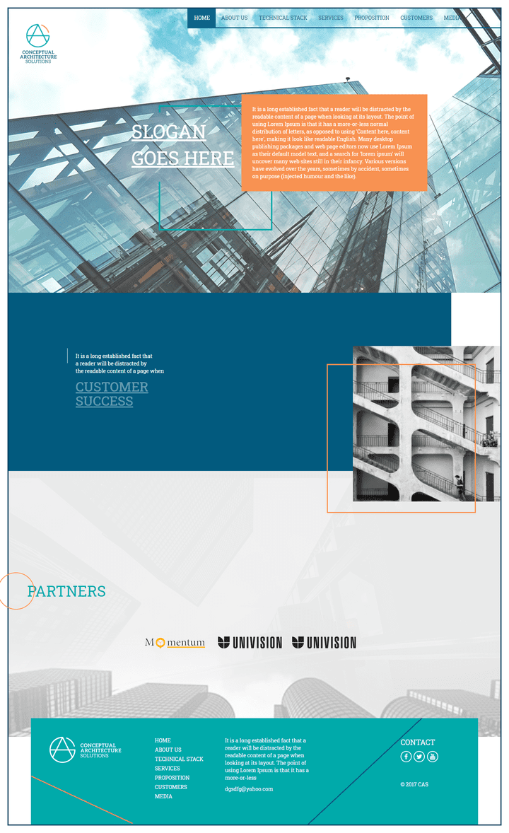 Architecture solutions website