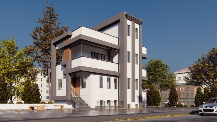 Exterior design for a commercial and residential building