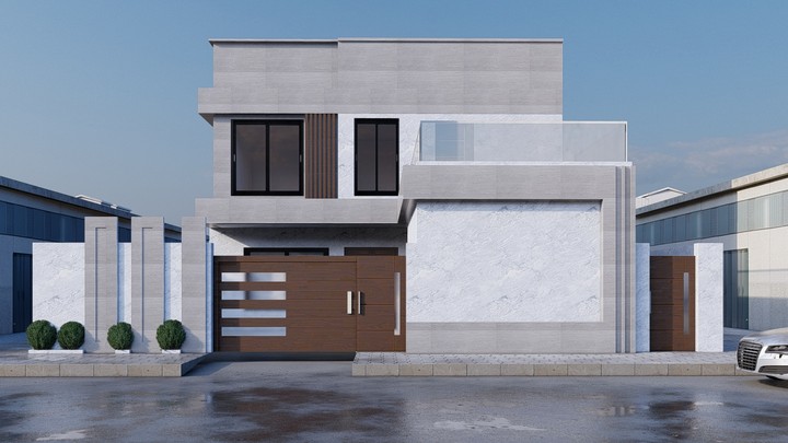 Modern house facade design