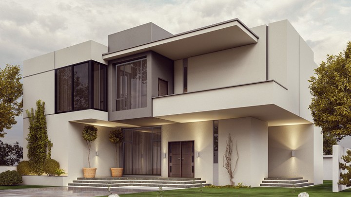 Villa facade design in IRAQ