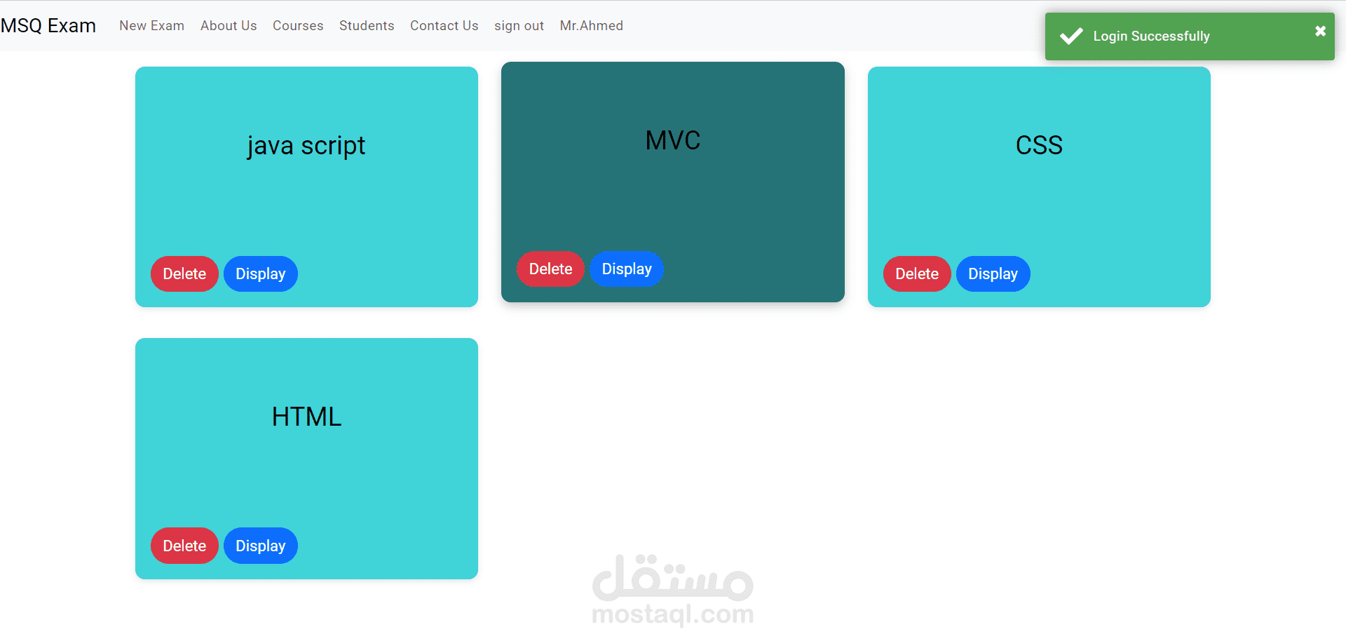 عمل صفحات تسجيل دخول وتسجيل حساب