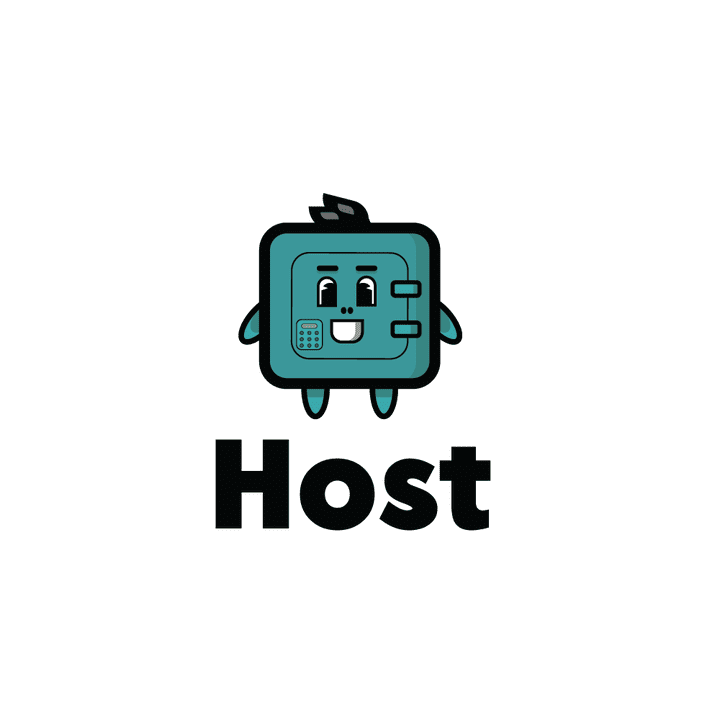 لوجو لموقع استضافة hosting website logo