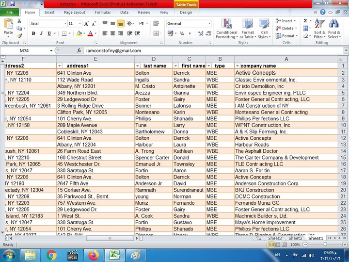 ادخال بيانات علي برنامج  Excel و عمل ال pivot table