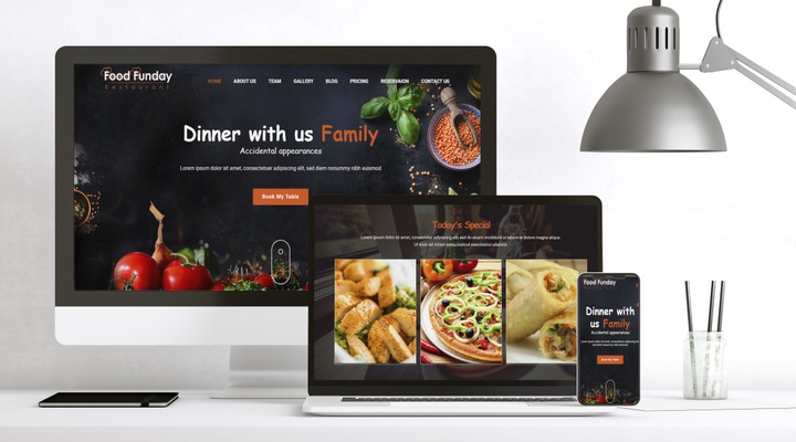 PSD TO CODE ) Design Website Food )