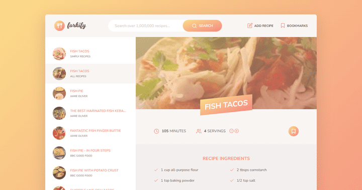Forkify App: تجربة الطهي المبتكرة