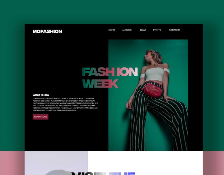 Fashion Blog UI Design