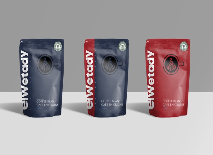 Redesign for elwetady coffee packaging