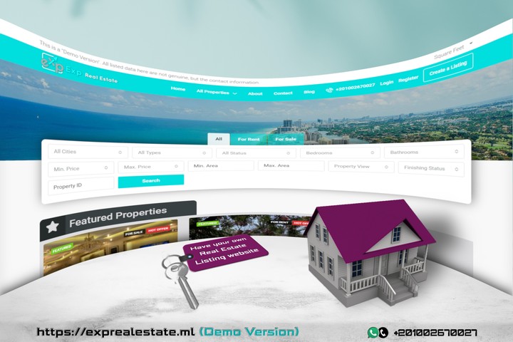 Real Estate listing directories website.