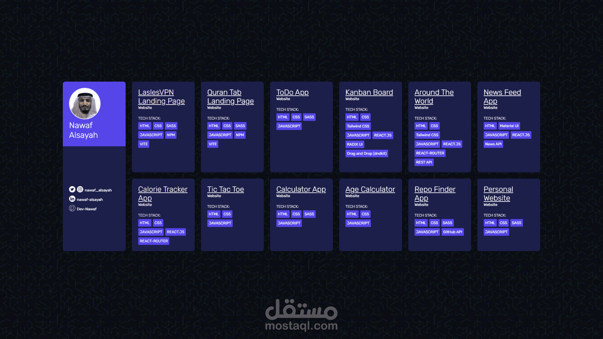 صفحة شخصية