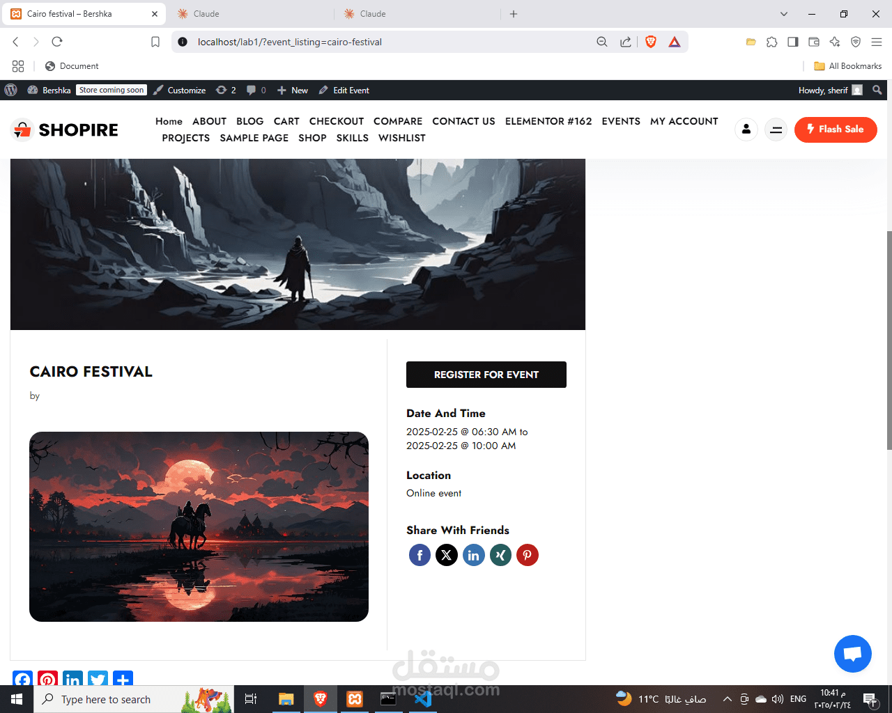 تصميم وتطوير متجر ملابس متكامل على WordPress/WooCommerce