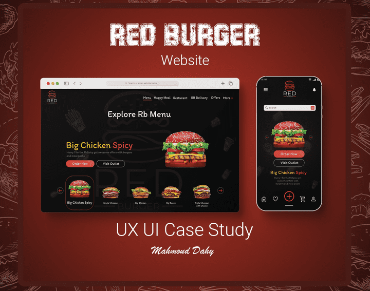 Red Burger "Website" - UX/UI Case Study