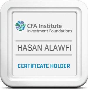 حاصل على شهادة CFA في الاستثمار