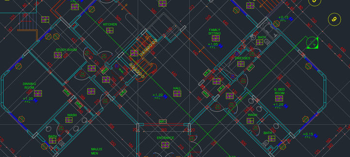 التصميم المعماري لفيلا سكنية في أبو ظبي